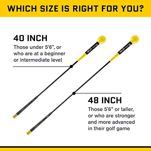 SKLZ Gold Flex Golf Swing Trainer Warm-Up Stick, 48 Inch